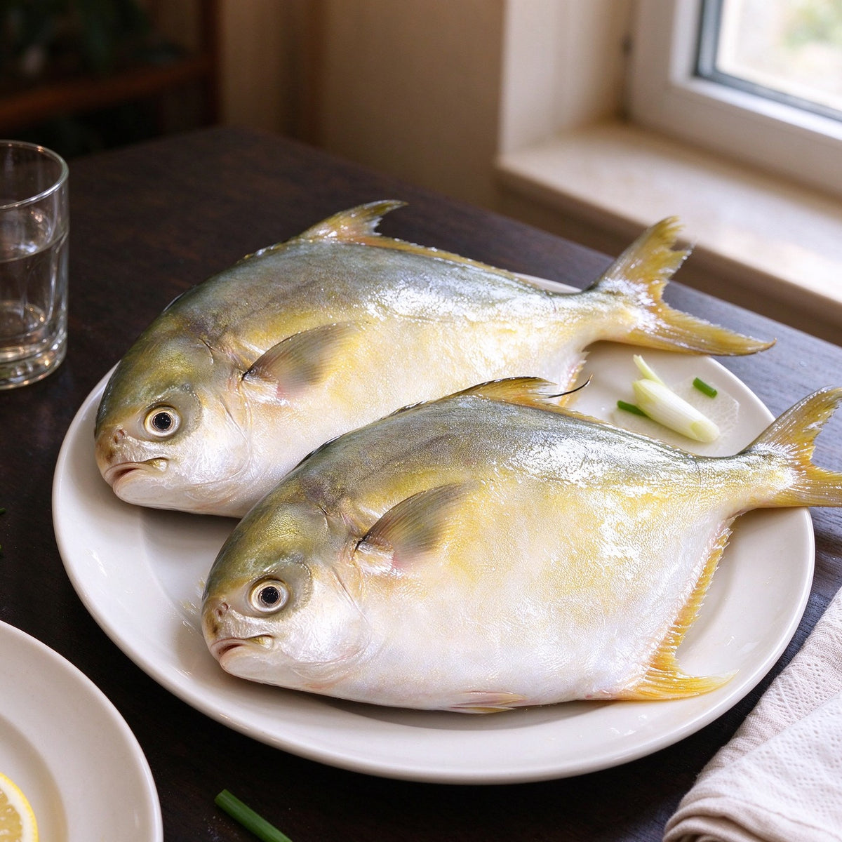 Fresh Whole Golden Pomfret - view 2