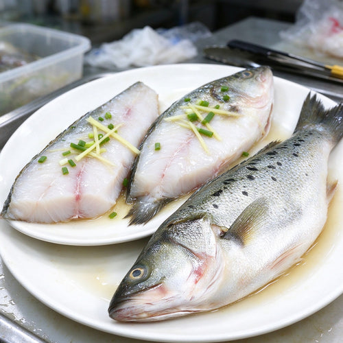 Fresh Sea Bass, Whole and Filleted - view 2